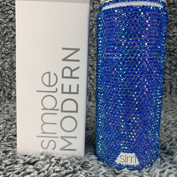NEW Simple Modern Custom Bling Water Bottle Rhinestone SUMMIT Stainless Steel 18 - Picture 10 of 11